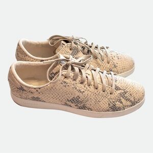 COLE HAAN GrandPro Tennis Sneakers Roccia Snake Embossed Size 10B Leather